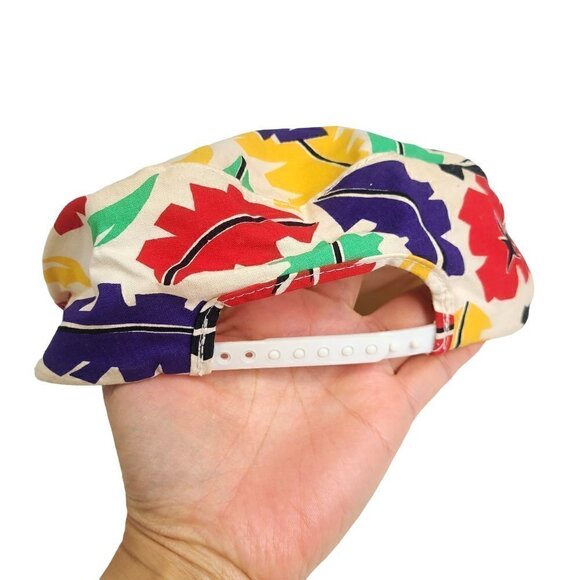 Vintage GA? Headwear Newspaper Boy Cabbie Hat Summer Palm Snapback - Picture 2 of 5